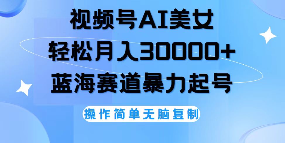 （12125期）视频号AI美女跳舞，轻松月入30000+，蓝海赛道，流量池巨大，起号猛，无…-网创空间