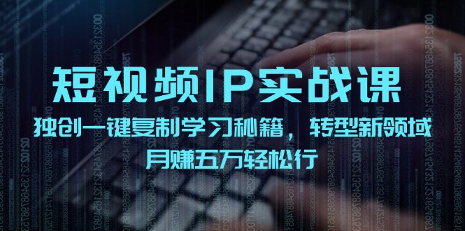 （12193期）短视频 IP实战课，独创一键复制学习秘籍，转战新领域，月赚五万轻松行-网创空间