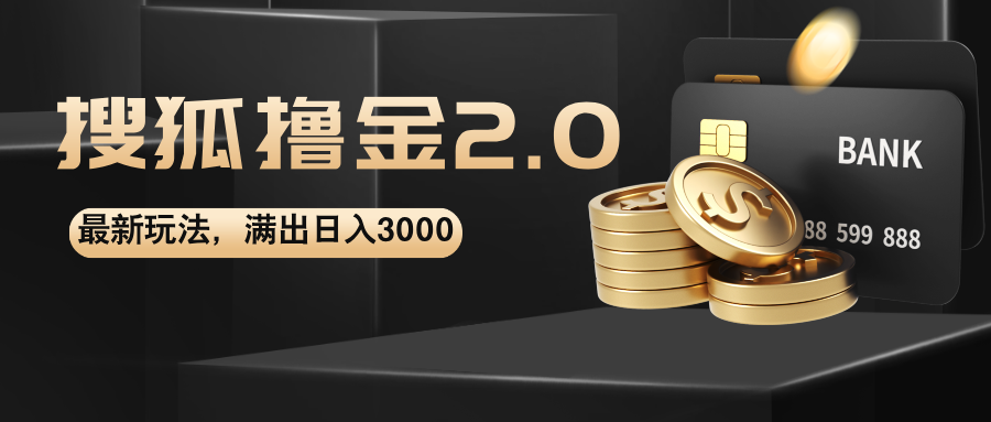 （12212期）搜狐撸金2.0最新玩法，无脑日入3000+，可无限扩大-网创空间