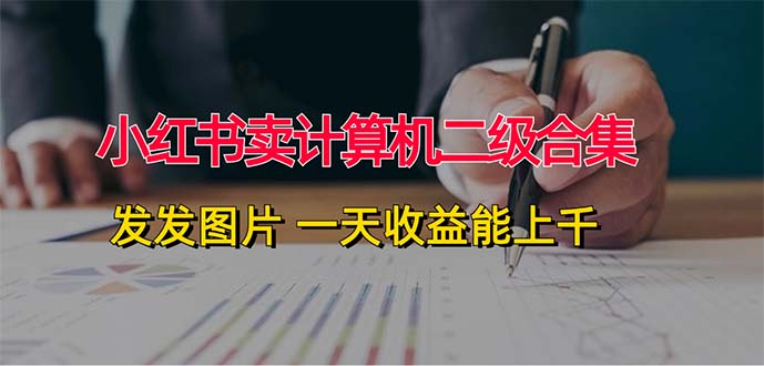 （12228期）小红书卖计算机二级合集，发发图片 一天收益能上千-网创空间