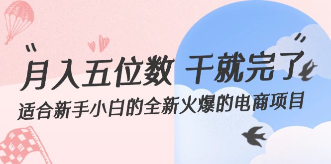 （12241期）月入五位数 干就完了 适合新手小白的全新火爆的电商项目-网创空间