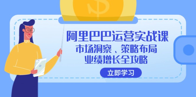 （12385期）阿里巴巴运营实战课：市场洞察、策略布局、业绩增长全攻略-网创空间