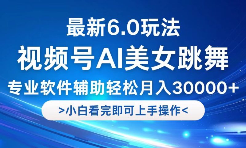 视频号最新6.0玩法，当天起号小白也能轻松月入30000+-网创空间