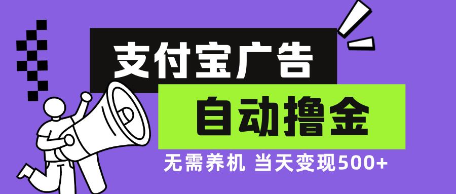 （13101期）支付宝广告全自动撸金，无需养机，当天落地500+-网创空间