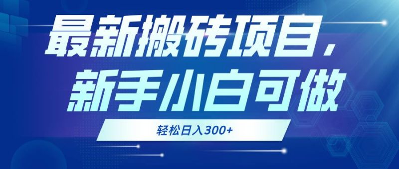 （13086期）最新0门槛搬砖项目，新手小白可做，轻松日入300+-网创空间