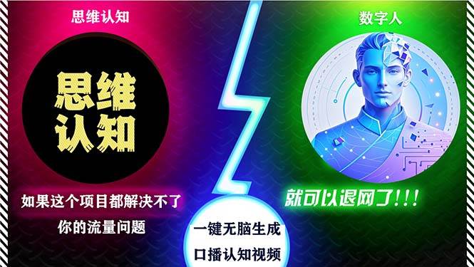 （13236期）2024下半年最新引流方法，数字人+思维认知口播号，五分钟制作，日引创…-网创空间