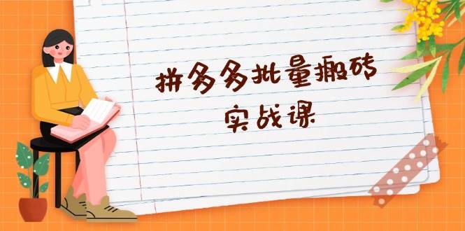 （13265期）拼多多批量搬砖实战课，全自动剪辑发布，黑科技新技术与爆款选品策略-网创空间