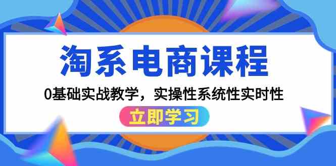 淘系电商课程，0基础实战教学，实操性系统性实时性（15节课）-网创空间