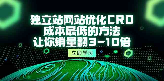 独立站网站优化CRO，成本最低的方法，让你销量翻3-10倍（5节课）-网创空间