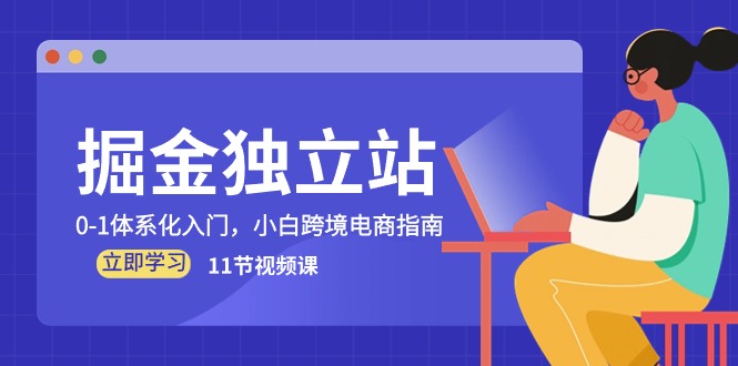 掘金独立站，0-1体系化入门，小白跨境电商指南（11节视频课）-网创空间