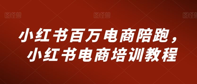 小红书百万电商陪跑，小红书电商培训教程-网创空间