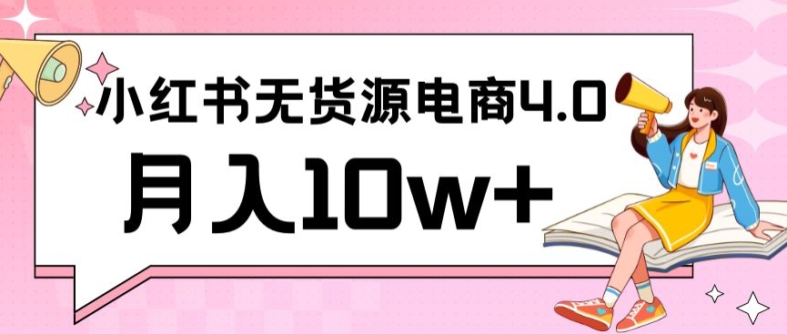 小红书新电商实战，无货源实操从0到1月入10w+联合抖音放大收益-网创空间