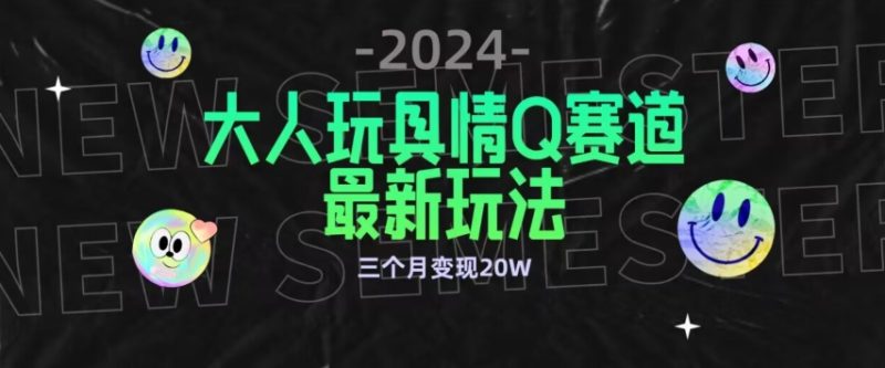 全新大人玩具情Q赛道合规新玩法，公转私域不封号流量多渠道变现，三个月变现20W-网创空间