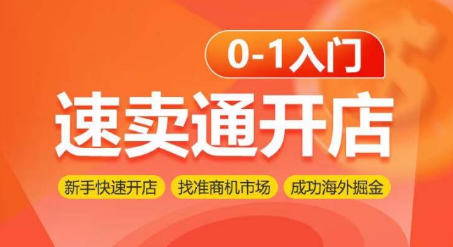 速卖通开店0-1入门，新手快速开店 找准商机市场 成功海外掘金-网创空间