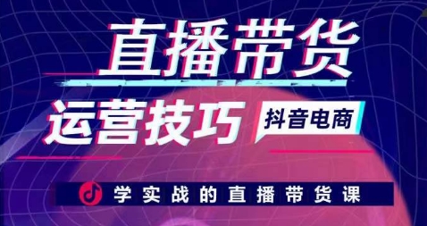 直播带货运营技巧，学实战的直播带货课-网创空间