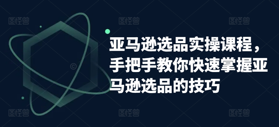 亚马逊选品实操课程，手把手教你快速掌握亚马逊选品的技巧-网创空间