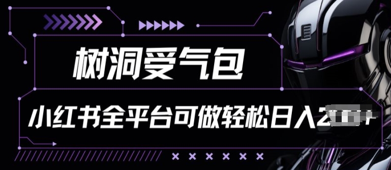 小红书等全平台树洞受气包项目，轻松日入一两张-网创空间