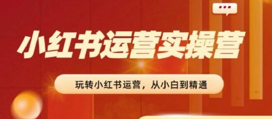 2024小红书运营实操营，​从入门到精通，完成从0~1~100-网创空间