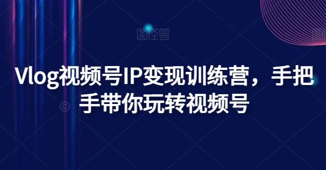 Vlog视频号IP变现训练营，手把手带你玩转视频号-网创空间