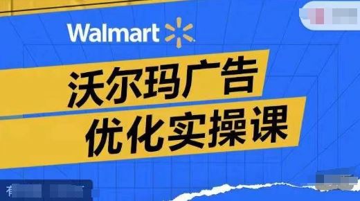 沃尔玛广告优化实操课，广告报告实操讲解，广告如何提高转化和ROAS等-网创空间