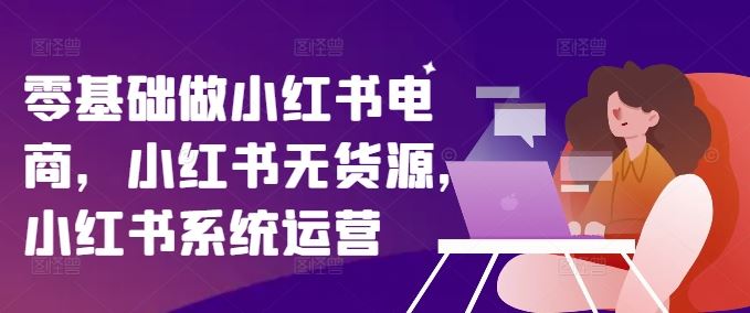零基础做小红书电商，小红书无货源，小红书系统运营-网创空间