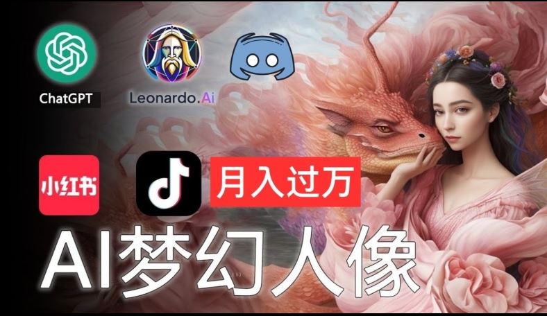 AI摄影梦幻人像：零基础也能月入过万的秘密【揭秘】-网创空间