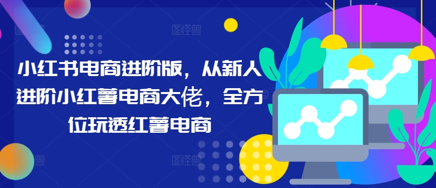 小红书电商进阶版，从新人进阶小红薯电商大佬，全方位玩透红薯电商-网创空间