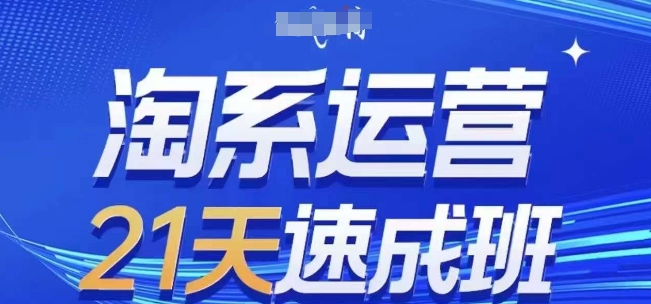 淘系运营21天速成班(更新24年9月)，0基础轻松搞定淘系运营，不做假把式-网创空间
