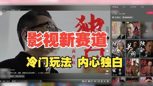 最新影视解说玩法，人物独白，30天涨粉24万+，全流程拆解【揭秘】-网创空间