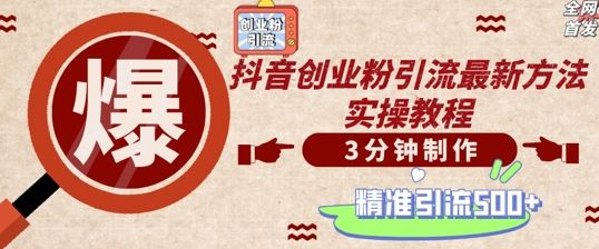 轻松制作创业类视频，一天被动加精准创业粉500+【揭秘】-网创空间