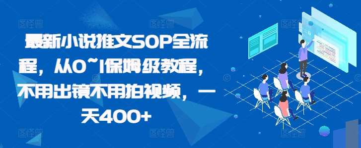 最新小说推文SOP全流程，从0~1保姆级教程，不用出镜不用拍视频，一天400+-网创空间