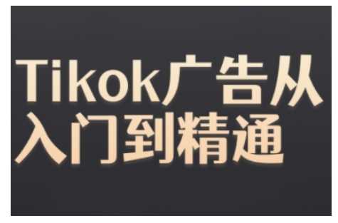 Tiktok Ads实操教程，Tiktok广告从入门到精通-网创空间