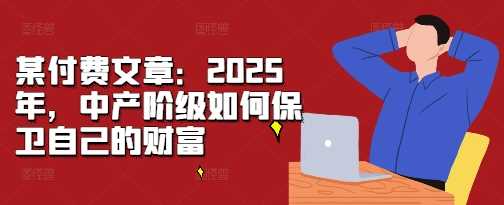 某付费文章：2025年，中产阶级如何保卫自己的财富-网创空间