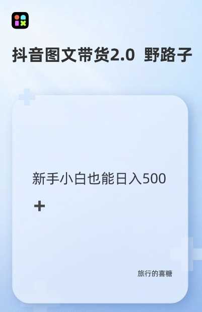 抖音图文带货野路子2.0玩法，暴力起号，单日收益多张，小白也可轻松上手【揭秘】-网创空间