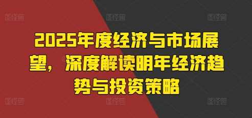2025年度经济与市场展望，深度解读明年经济趋势与投资策略-网创空间