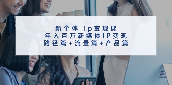 新个体ip变现课，年入百万新媒体IP变现，路径篇+流量篇+产品篇-网创空间