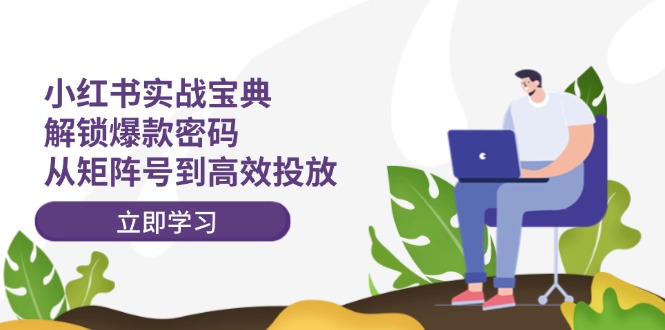 小红书实战宝典：解锁爆款密码，从矩阵号到高效投放-网创空间
