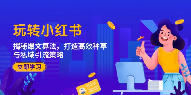 玩转小红书：揭秘爆文算法，打造高效种草与私域引流策略-网创空间