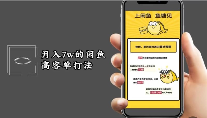 月入7w闲鱼高客单玩法，精细化运营，二手电商保姆级教程-网创空间