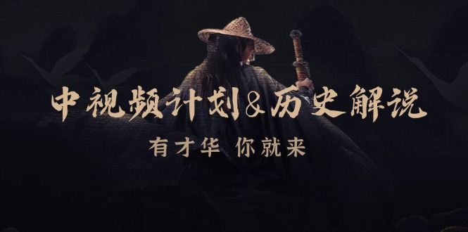 中视频计划历史解说，博主教你赚钱，涵盖素材、文案、音频、图像处理-网创空间