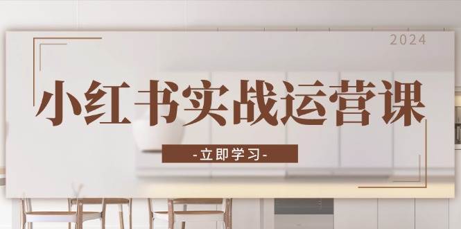 小红书实战运营课：从开通店铺到直播话术，打造爆款笔记与高效直播-网创空间