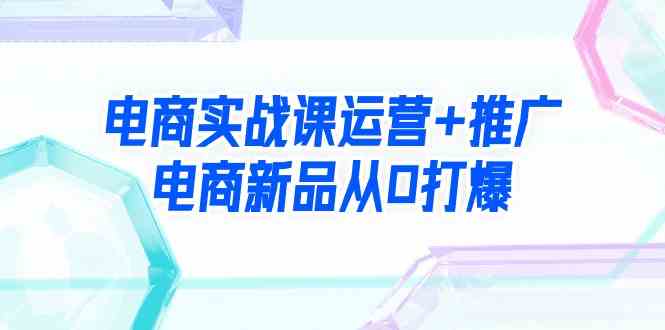 （9313期）电商实战课运营+推广，电商新品从0打爆（99节视频课）-网创空间