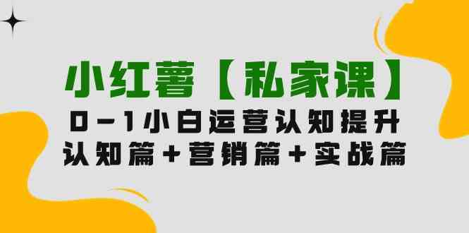 （9910期）小红薯【私家课】0-1玩赚小红书内容营销，认知篇+营销篇+实战篇（11节课）-网创空间