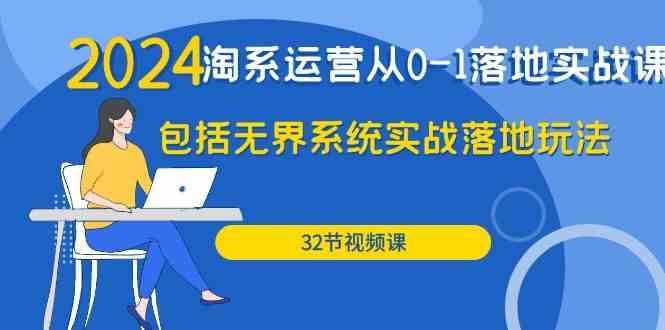 （9919期）2024·淘系运营从0-1落地实战课：包括无界系统实战落地玩法（32节）-网创空间