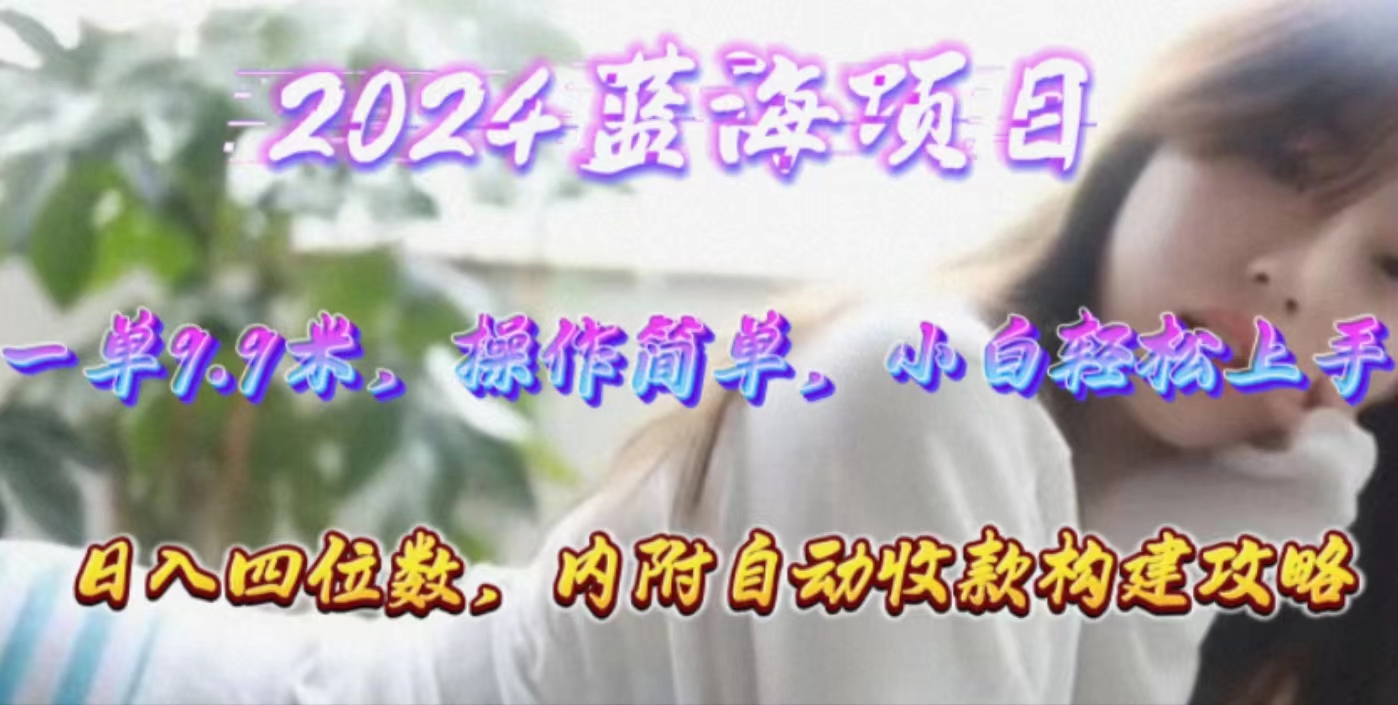 （10204期）年轻群体的蓝海市场，1单9.9元，操作简单，小白轻松上手，日入四位数-网创空间