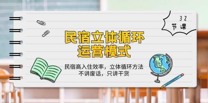 （10284期）民宿 立体循环运营模式：民宿高入住效率，立体循环方法，只讲干货（32节）-网创空间