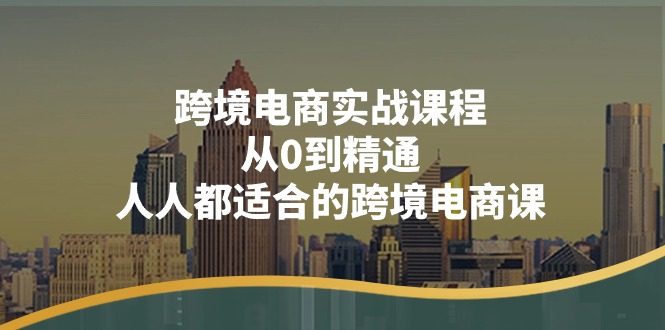 （11183期）跨境电商实战课程：从0到精通，人人都适合的跨境电商课（14节课）-网创空间