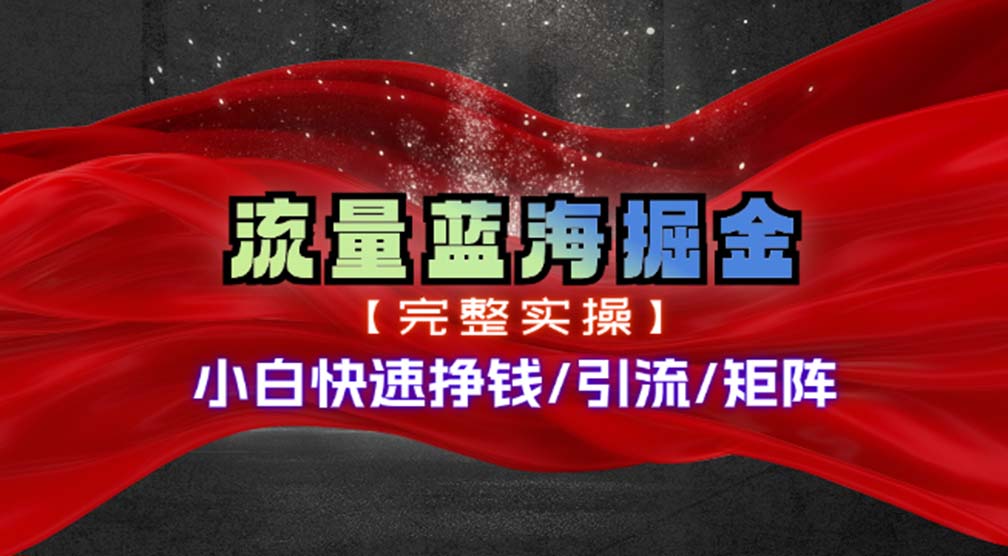 （11302期）热门赛道掘金_小白快速入局挣钱，可矩阵【完整实操】-网创空间