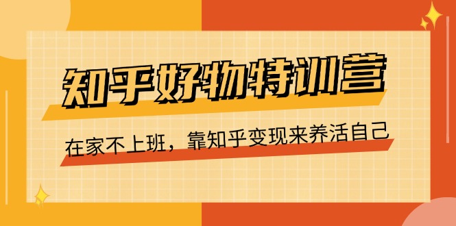 （11369期）知乎好物特训营，在家不上班，靠知乎变现来养活自己（16节）-网创空间