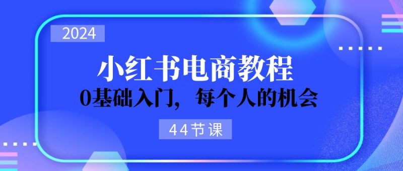(11532期)2024从0-1学习小红书电商,0基础入门,每个人的机会(44节)-网创空间